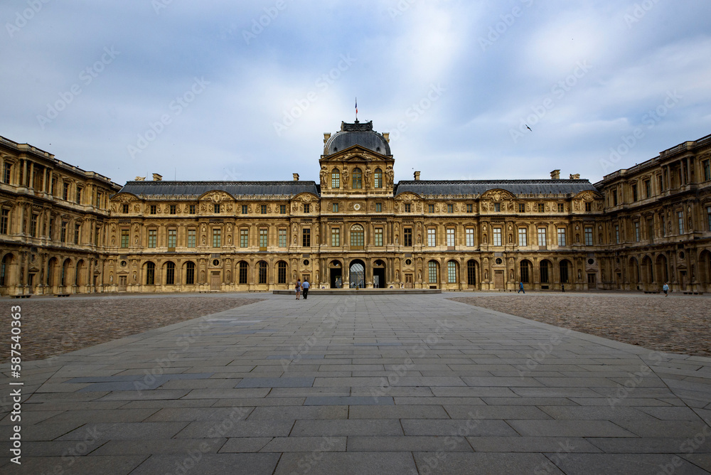 The famous Louvre museum, Paris, France