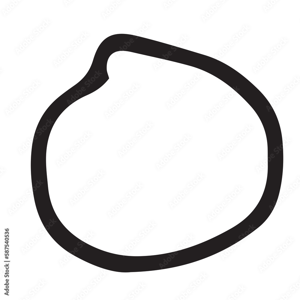 Circle shape on white background Circle shape on white background