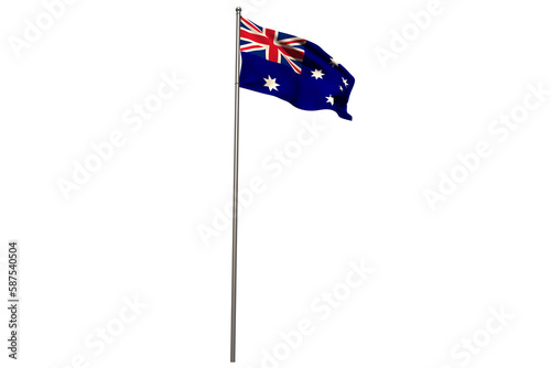 Pole with Australian flag