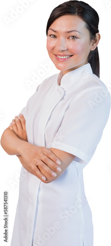 Portrait of a confident female masseur photo