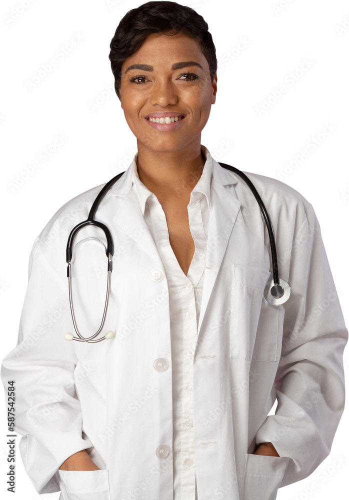 Smiling professional nurse breast cancer awareness Smiling professional nurse breast cancer awareness