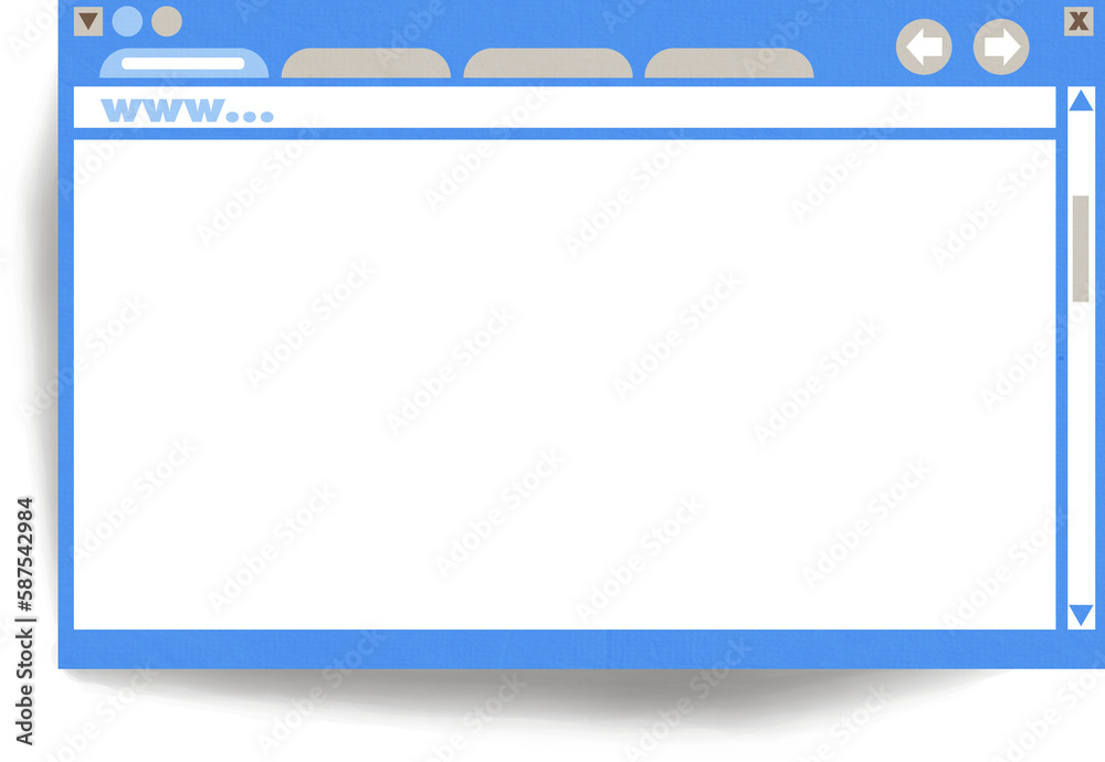 Fototapeta premium Computer graphic image of search engine screen