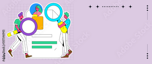 Job Interview People Flat Vector Concept Operation Hand Drawn Illustration 