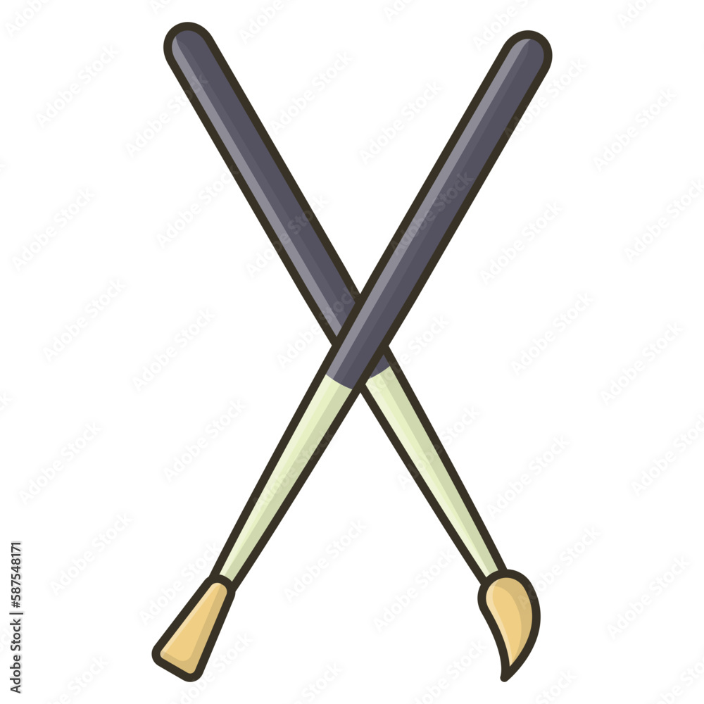 Naklejka premium paintbrush illustration