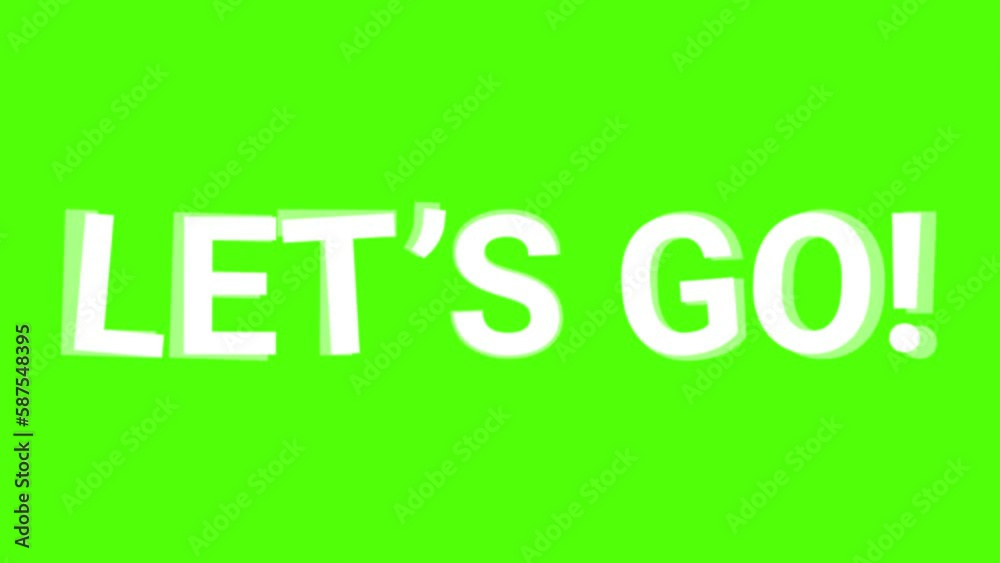 321 lets go green screen countdown animation