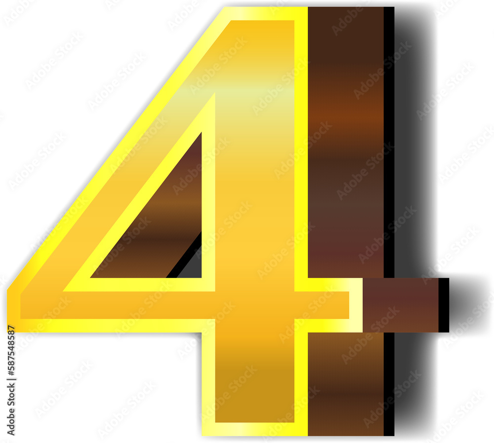 Fototapeta premium Shiny gold alphabet letters