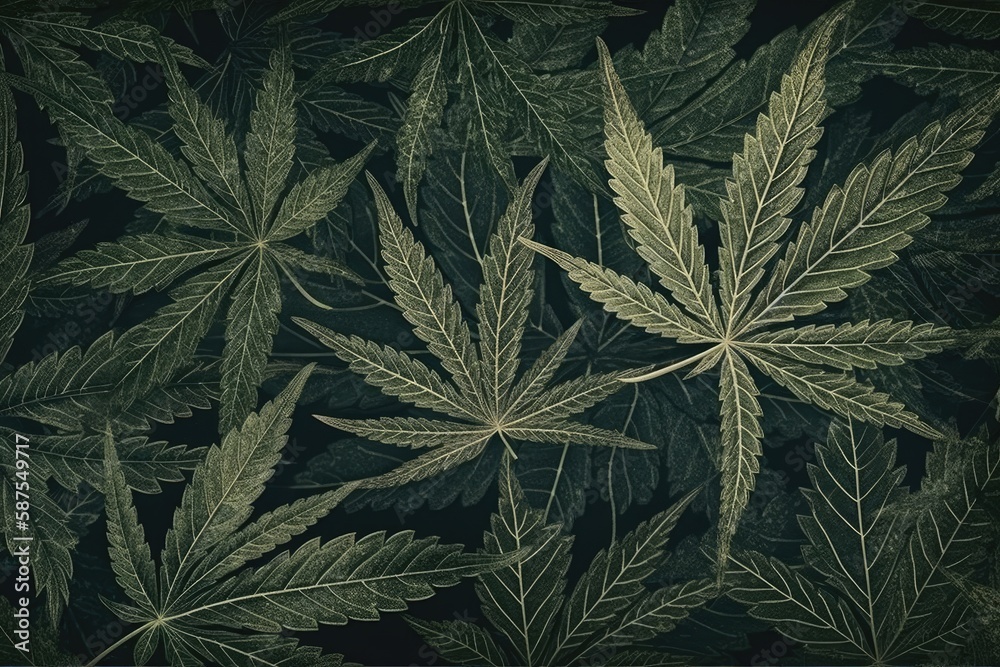 green leaves in extreme close-up. Generative AI green leaves in extreme close-up. Generative AI