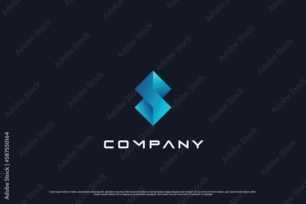 Gradient S 5 five letter logo design illustration. Initial letter A silhouette gradient mark modern blue color business. Modern abstract brand identity icon creative idea design initial letter S 5. Gradient S 5 five letter logo design illustration. Initial letter A silhouette gradient mark modern blue color business. Modern abstract brand identity icon creative idea design initial letter S 5.