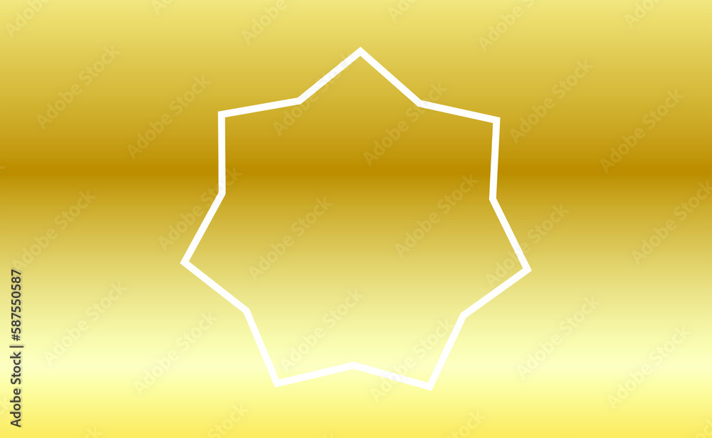 Geometric star shape Geometric star shape