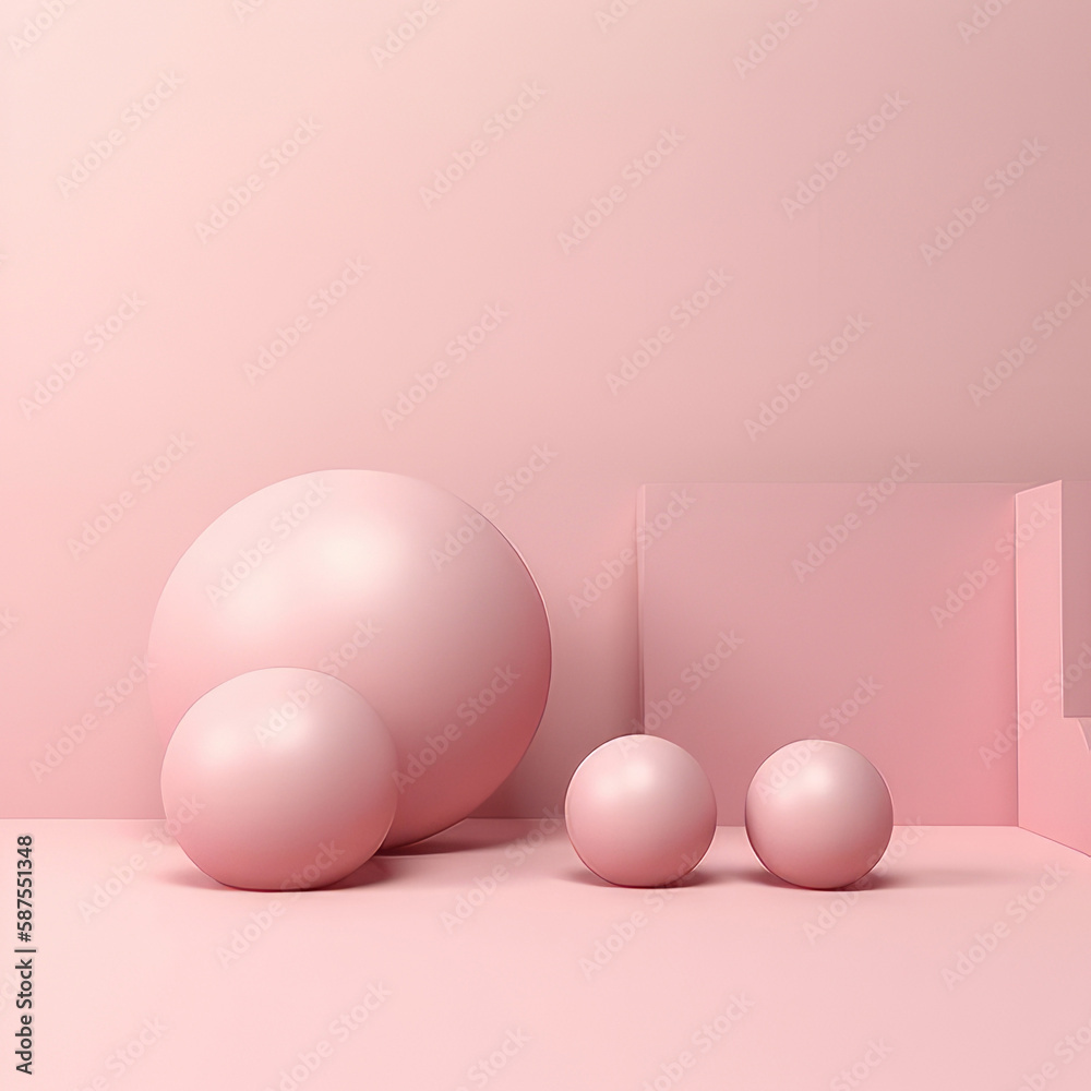 Fototapeta premium 3D minimal background for product