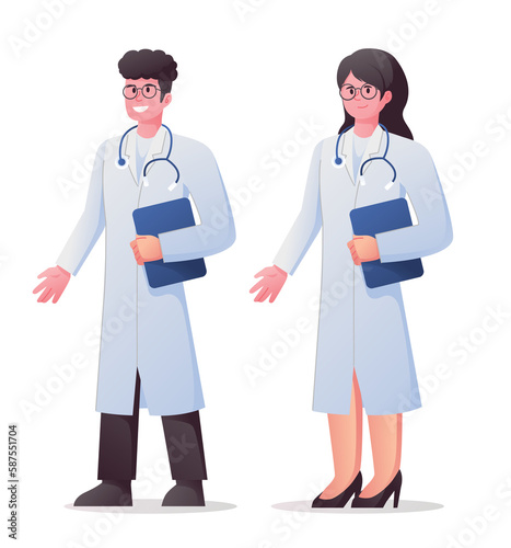 Doctor character illustration