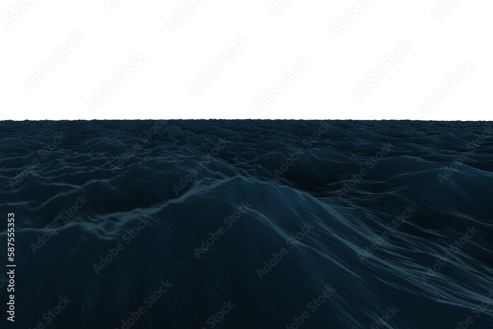Obraz premium Rough blue ocean