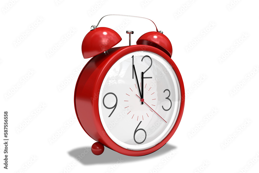 Alarm clock counting down to twelve Alarm clock counting down to twelve