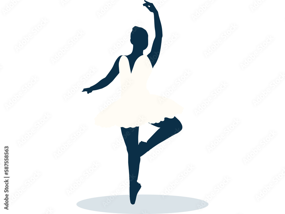 Fototapeta premium Female ballet dancer dancing