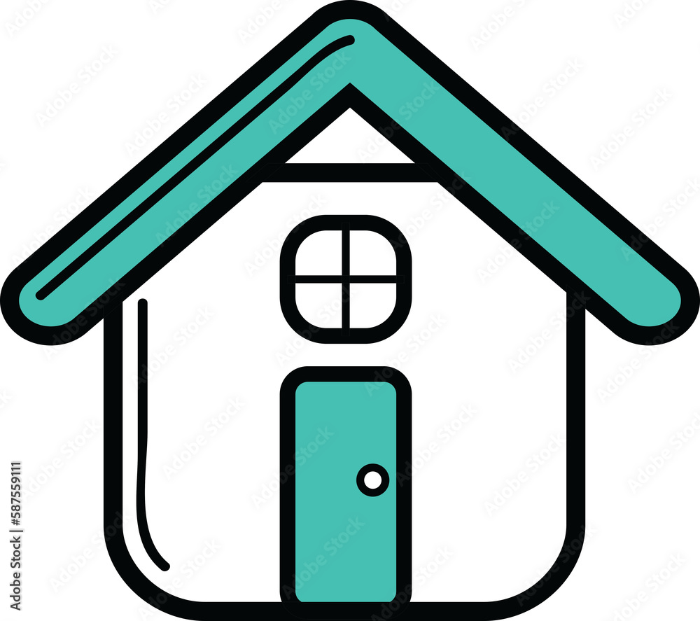 Digitally generated image of house Digitally generated image of house