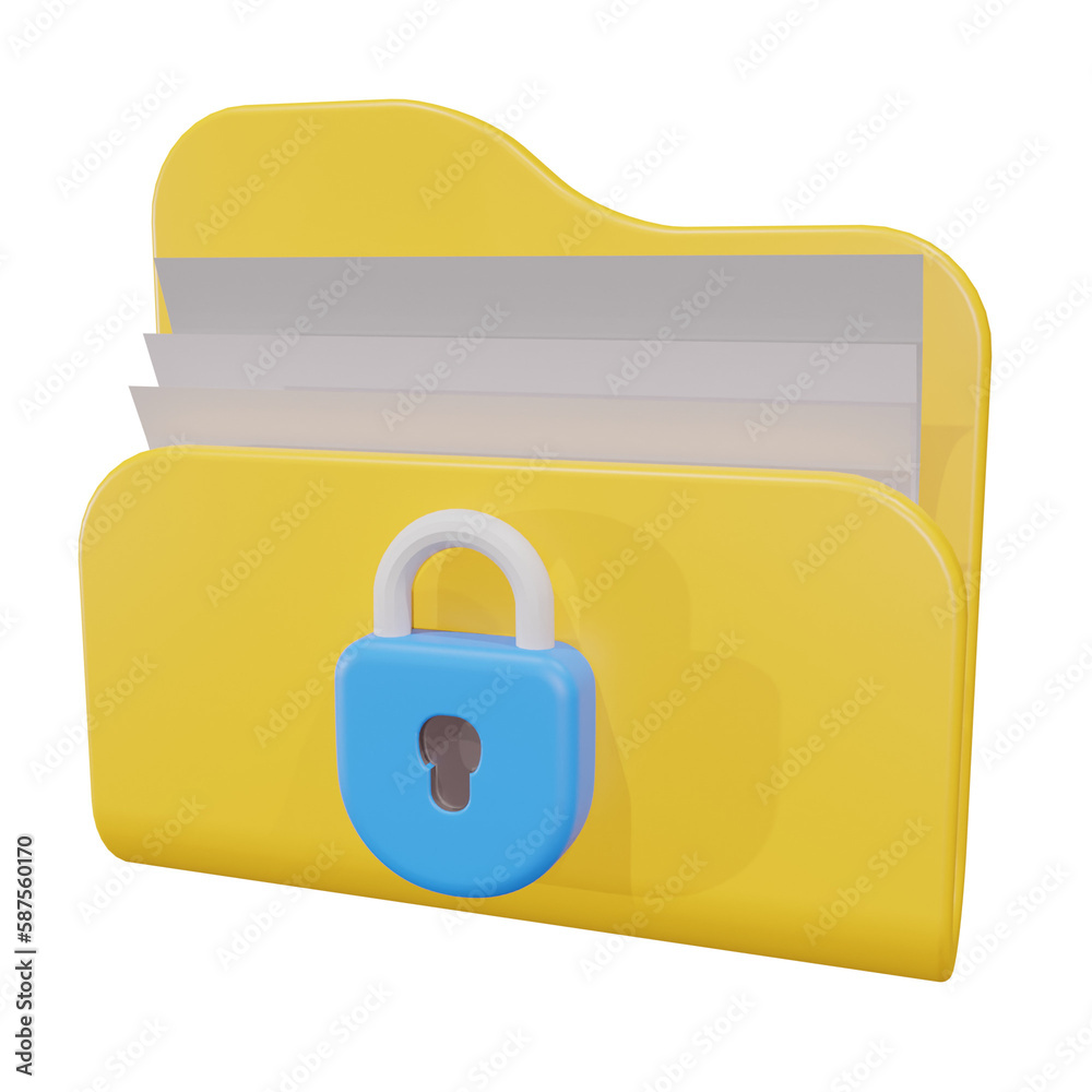 3D Illustration Theme File and Folder 3D Illustration Theme File and Folder