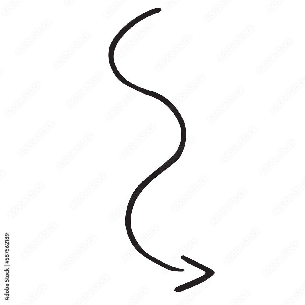 Digital image of curve arrow symbol Digital image of curve arrow symbol