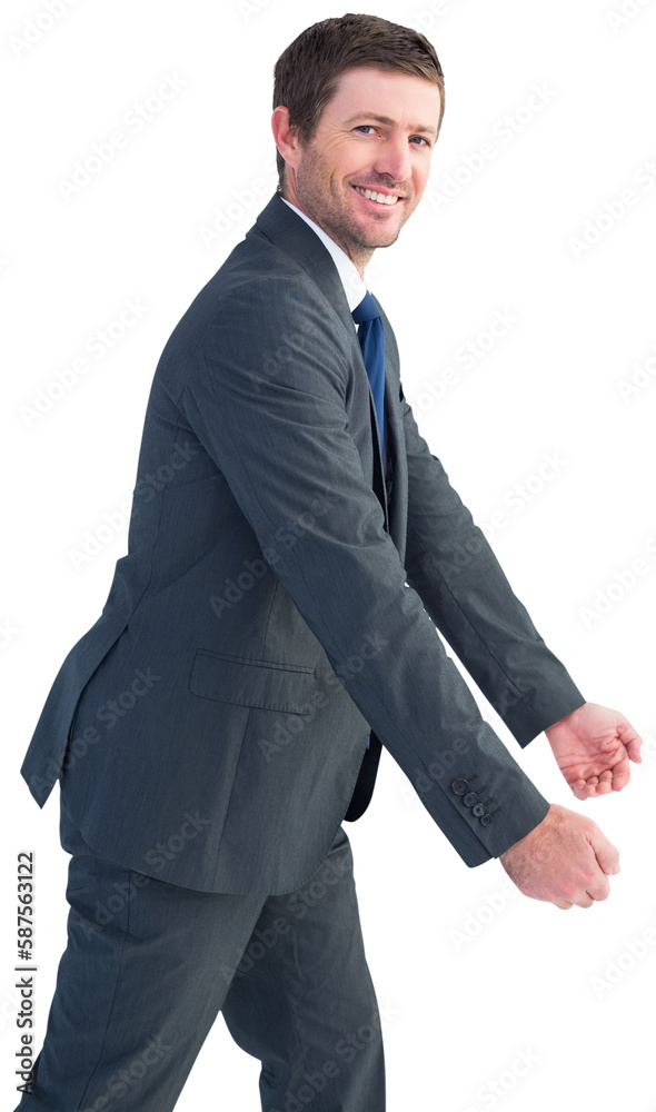 Businessman with his hands out Businessman with his hands out