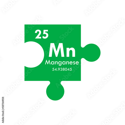 manganese icon set. vector template illustration  for web design