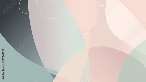 Fototapeta Naklejka Na Ścianę i Meble -  Minimalistic pastel abstract wallpaper