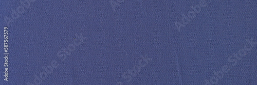 Blue fabric cotton texture background. Advertising banner blue color