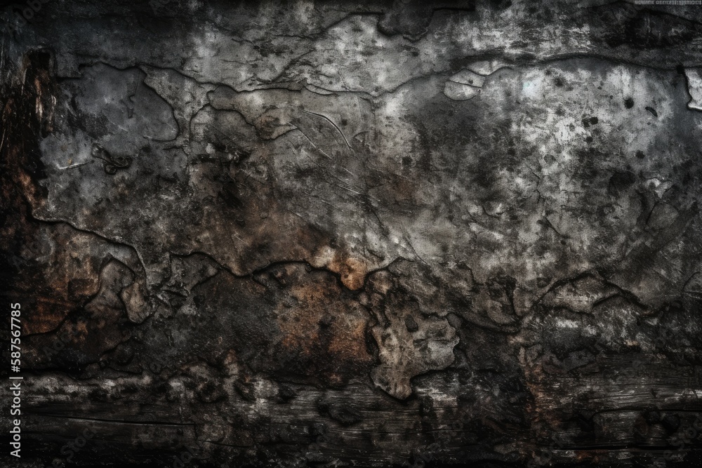 Obraz premium monochromatic stone wall texture. Generative AI