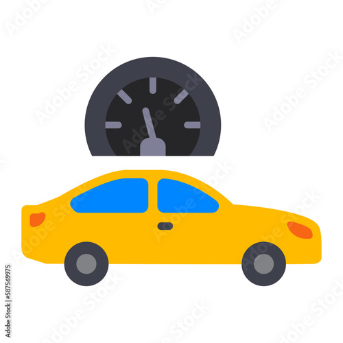 Cruise Control Flat Icon