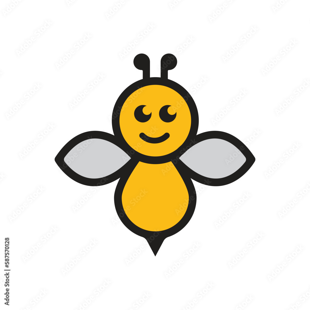 Obraz premium Bee Logo Template vector