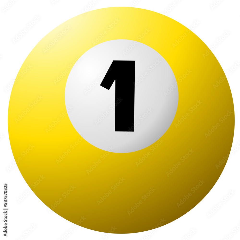 yellow billiard ball yellow billiard ball