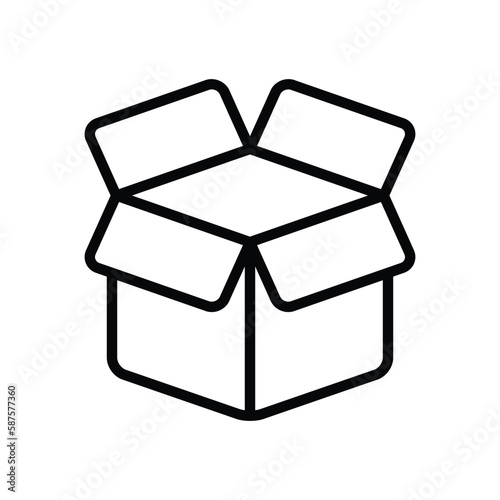 Product box vector line icon