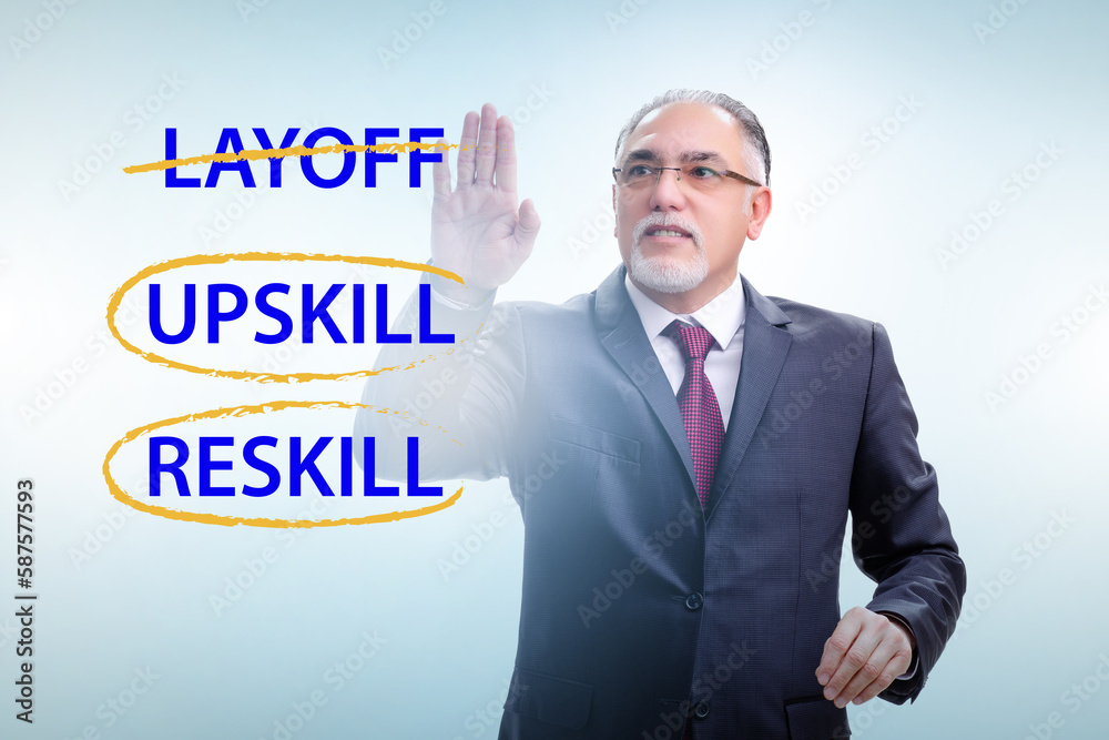 Re-skilling and upskilling in learning concept