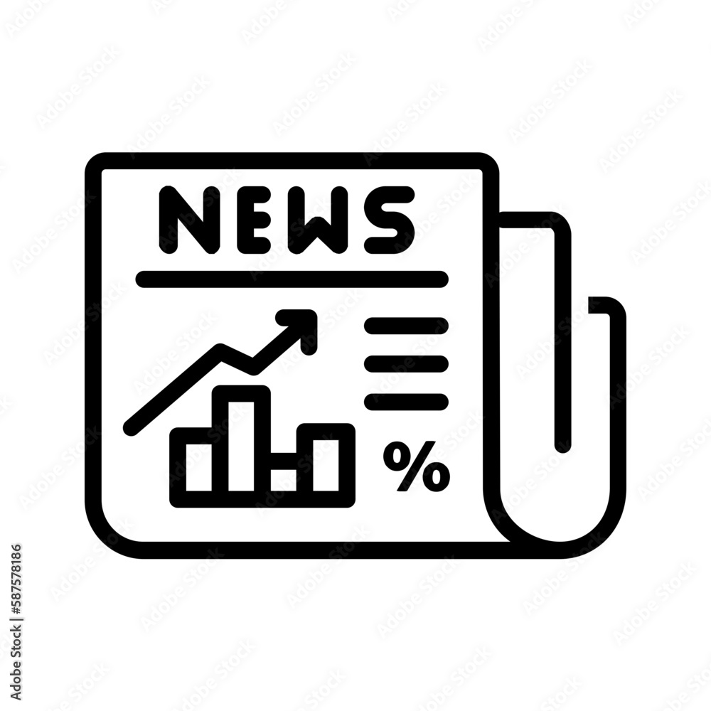 Black line icon for Context news Black line icon for Context news
