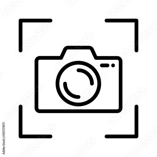 Black line icon for Capture