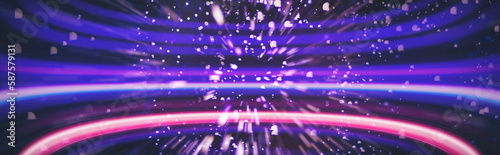 Abstract light celebration background with defocused golden lights, holiday party