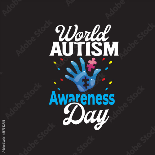 World autism awareness day T shirt graphic design