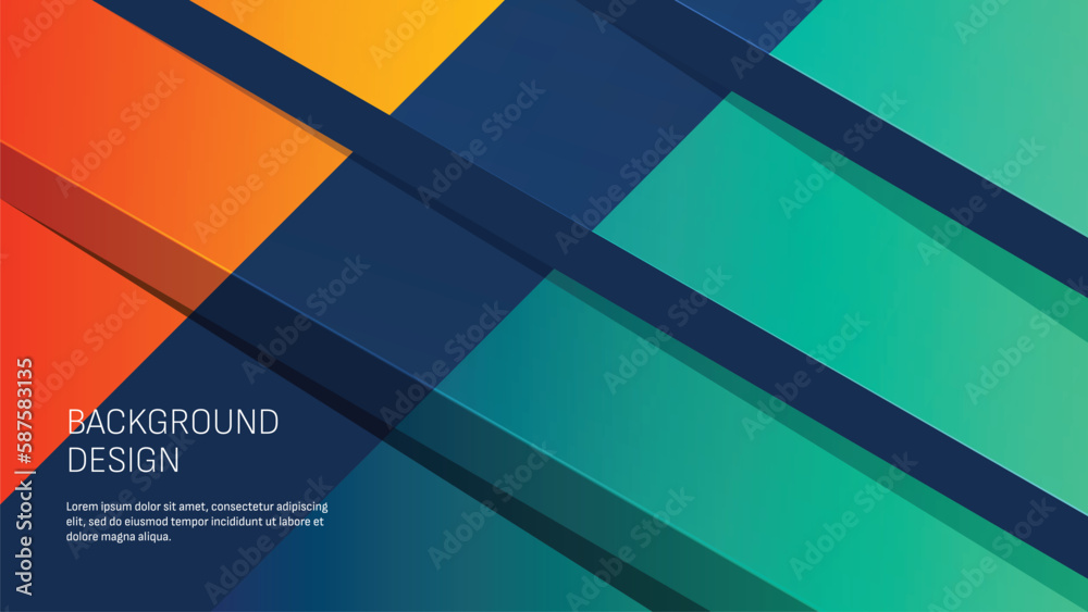 Fototapeta premium Abstract geometric shapes background design