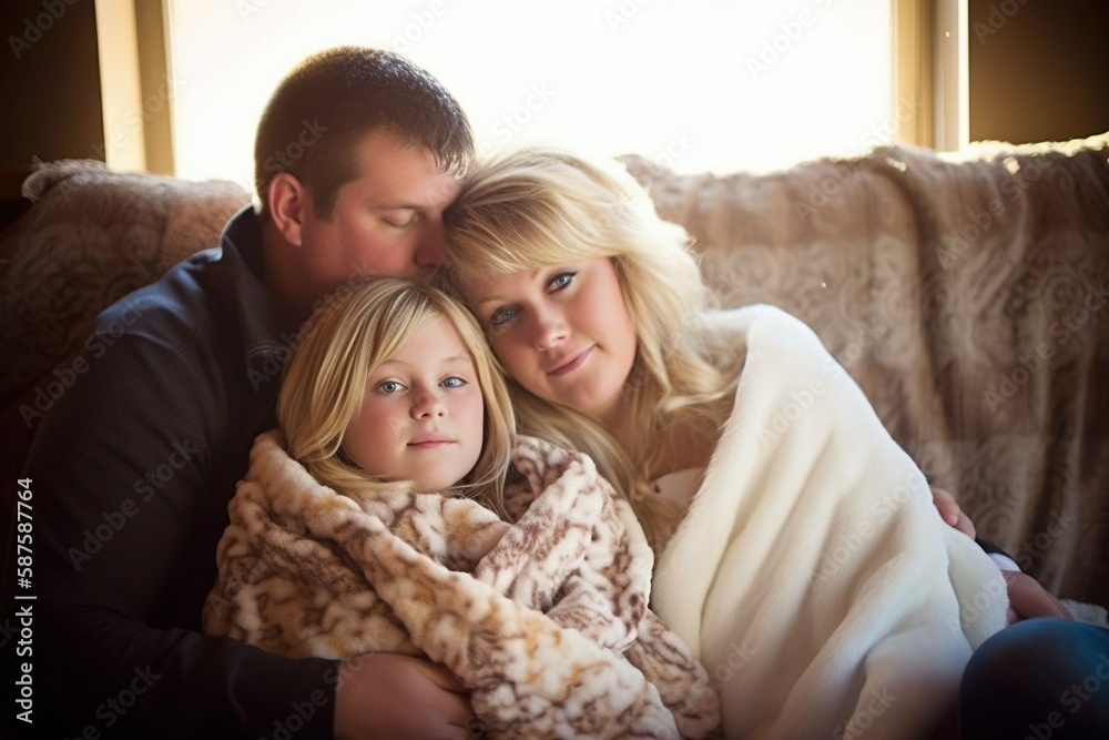 Cozy Family Night on the Couch Cozy Family Night on the Couch