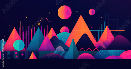 Colorful art vector