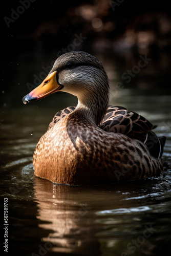 duck on the water © rodrigo