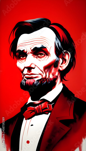 Abraham Lincoln in various colorways photo