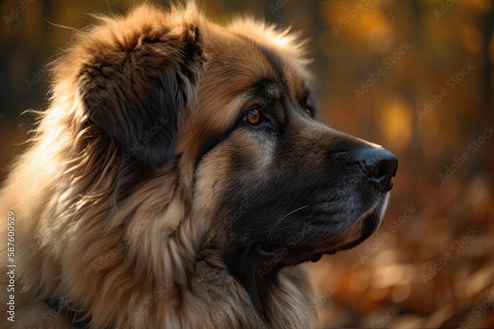 Cucasian Shepherd Dog Head, caucasian shepherd, dog, 