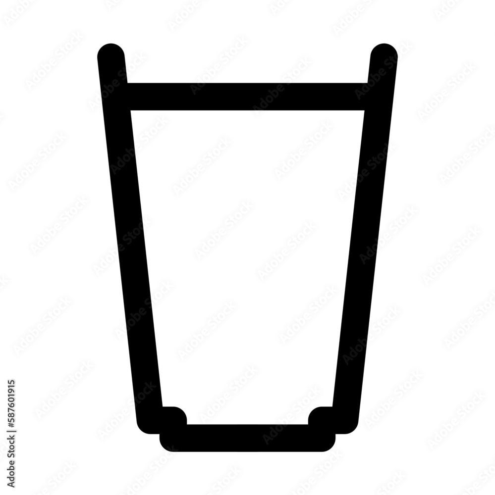 Glass outline icon Glass outline icon
