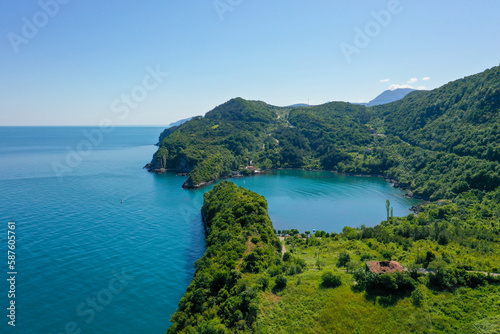 Gideros bay view  Cide  Kastamonu  Turkey  also the most beautiful natural Bay of your Black Sea  dating from the Genoese