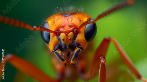 Macro shot of an ant, created with generative AI © Sebastian