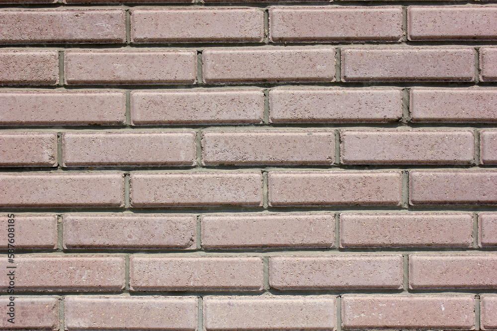 House wall element from a brown brick House wall element from a brown brick