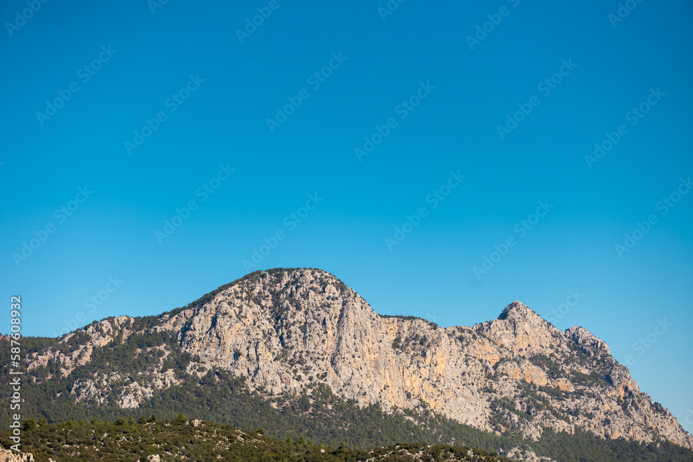 Beautiful Turkish mountains at sunset