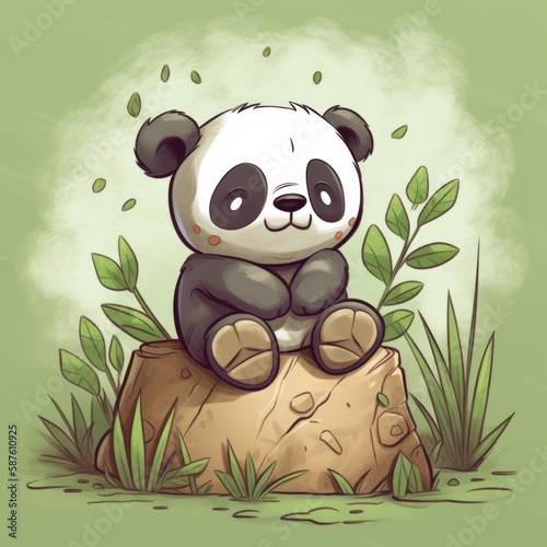 The Tranquil Forest of the Panda