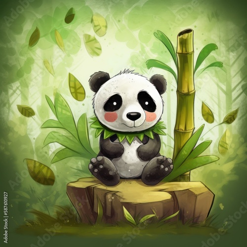 The Tranquil Forest of the Panda