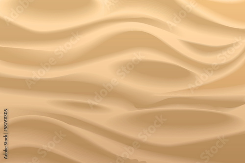 Vector background. Sand texture. Top view. Sandy beach for background. View from above. Realistic. Dune. Desert.