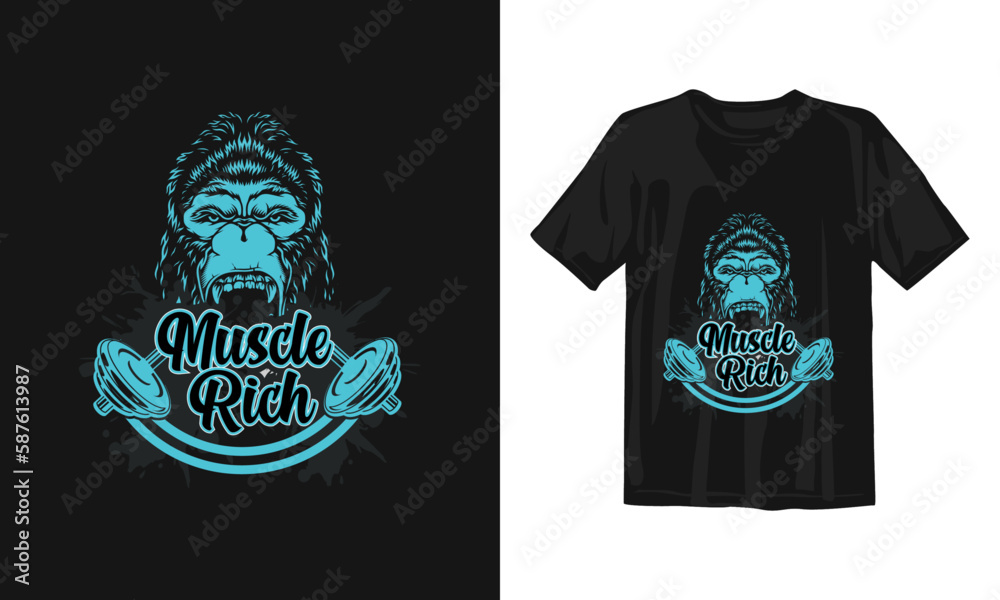 illustration of T-Shirt Design Of Rich illustration of T-Shirt Design Of Rich